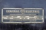 Ferrocarril del Pacifico U23B #539 builders plate.